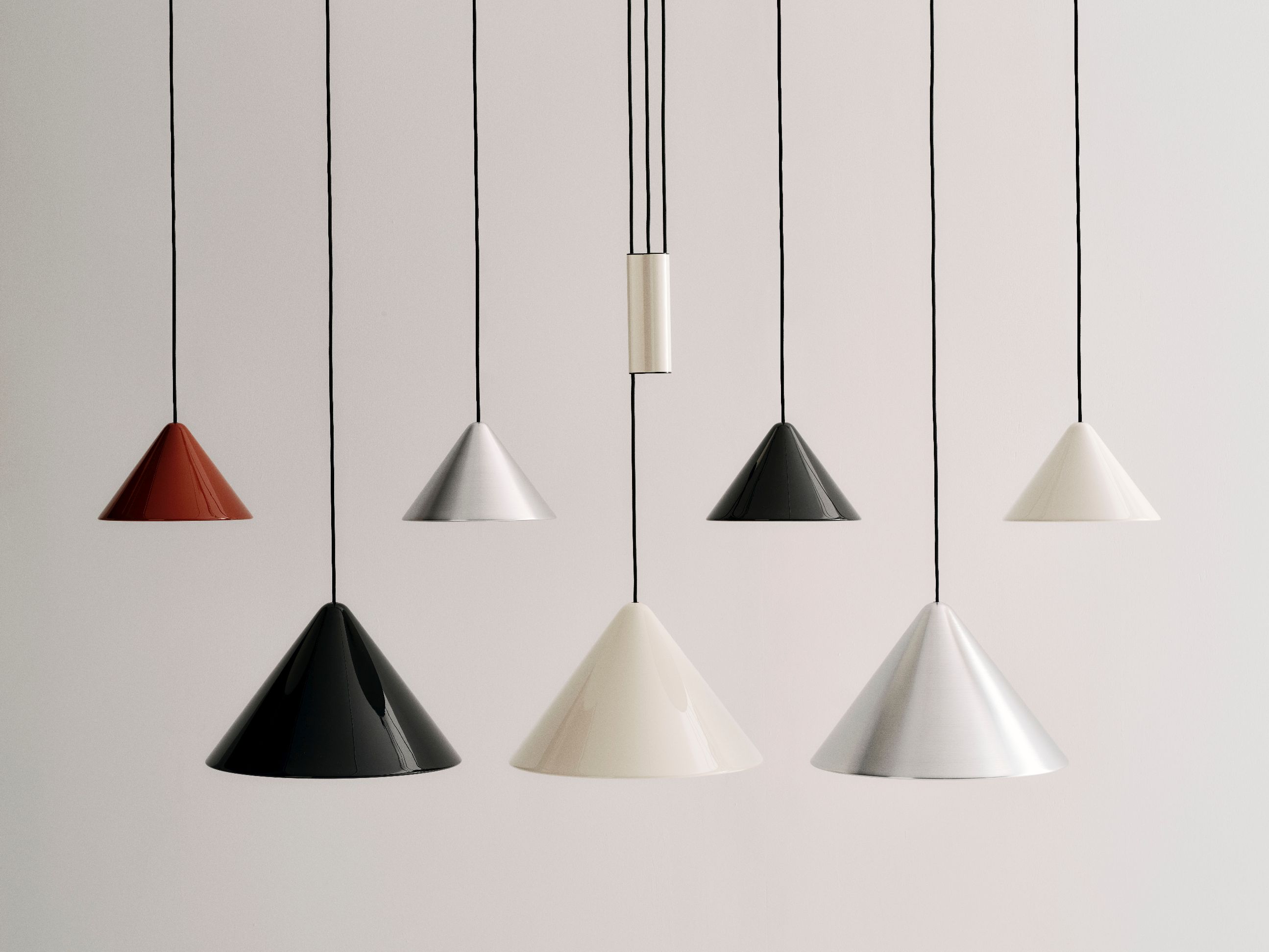 Compass Pendant 260 hanglamp aluminium soft black Hay
