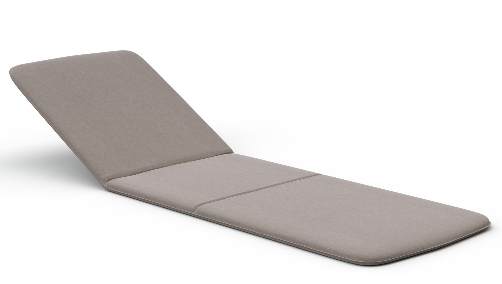 Molo Outdoor Cushion Kissen für Houe Sonnenliege, hellgraues Liegekissen für Gartenmöbel, bequeme Polsterung.