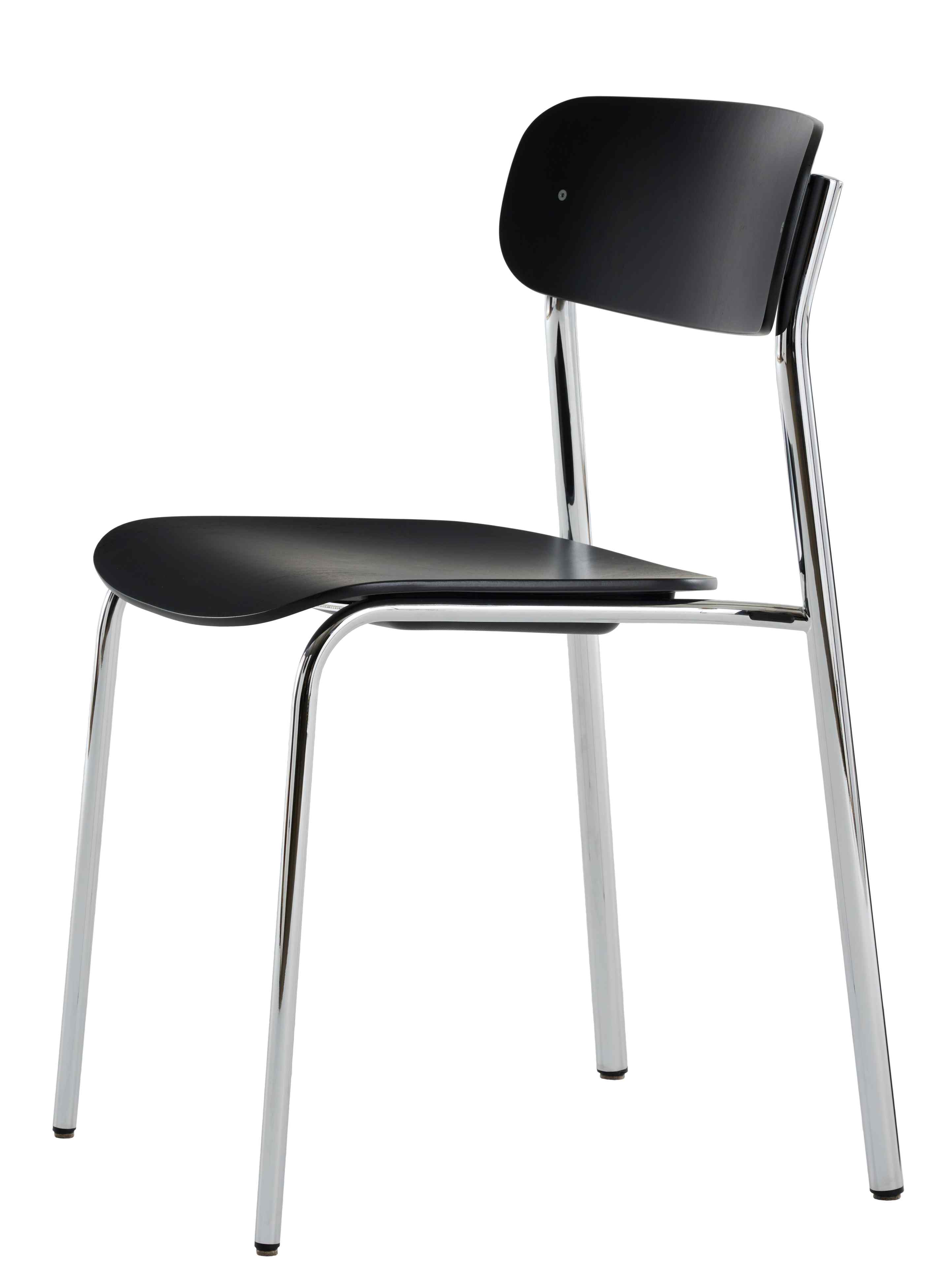 S 243 Stahlrohrstuhl von Thonet, Einzelstück in Olivgrün mit verchromtem Gestell und schwarzer Sitzfläche.
