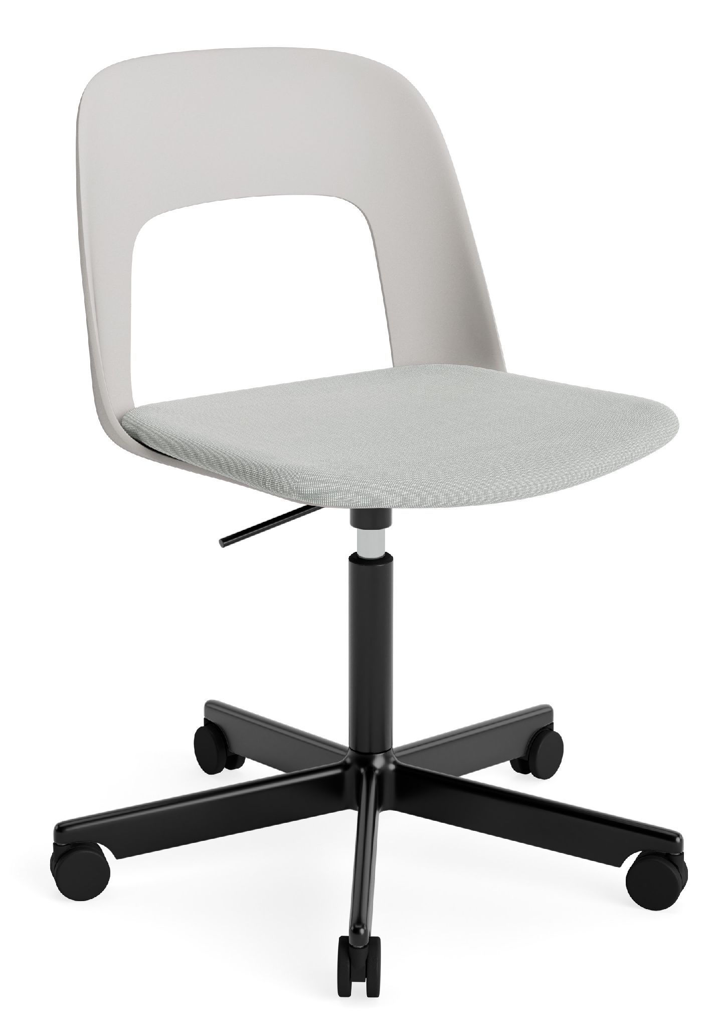 Layout Side Chair 143 stoel met vijfpoot en draaivoet van Hay