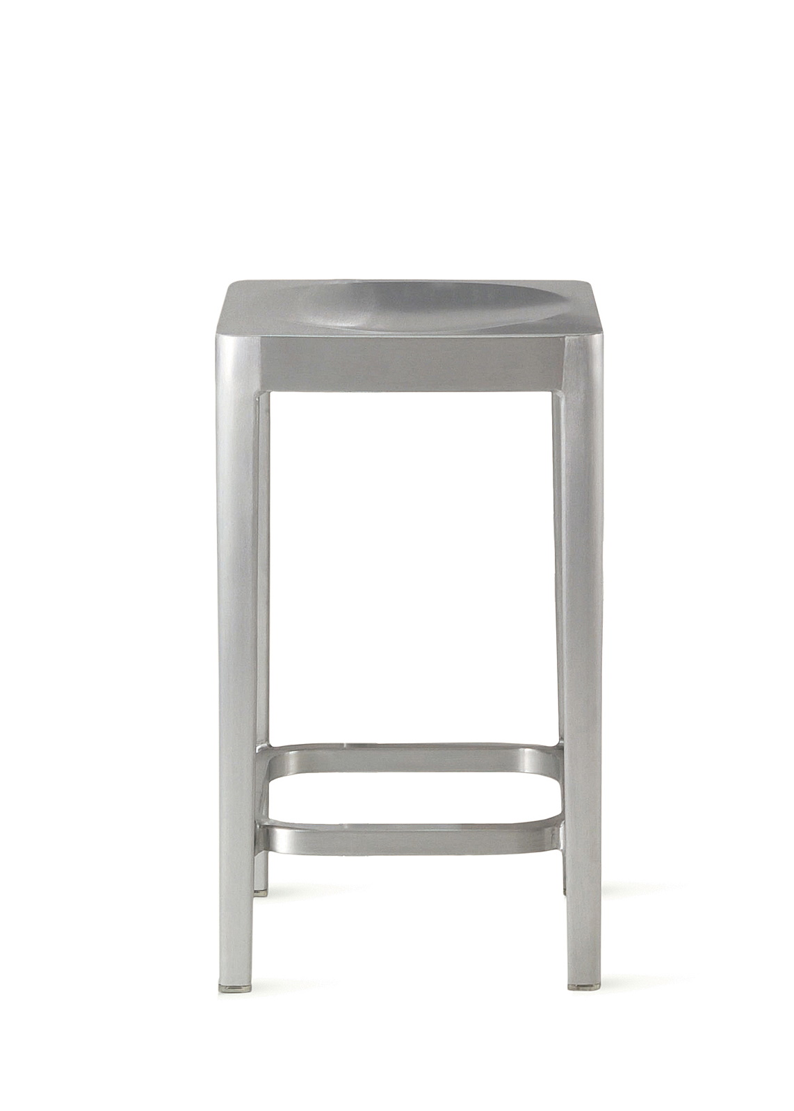 Emeco Counter Stool kruk van geborsteld aluminium Emeco