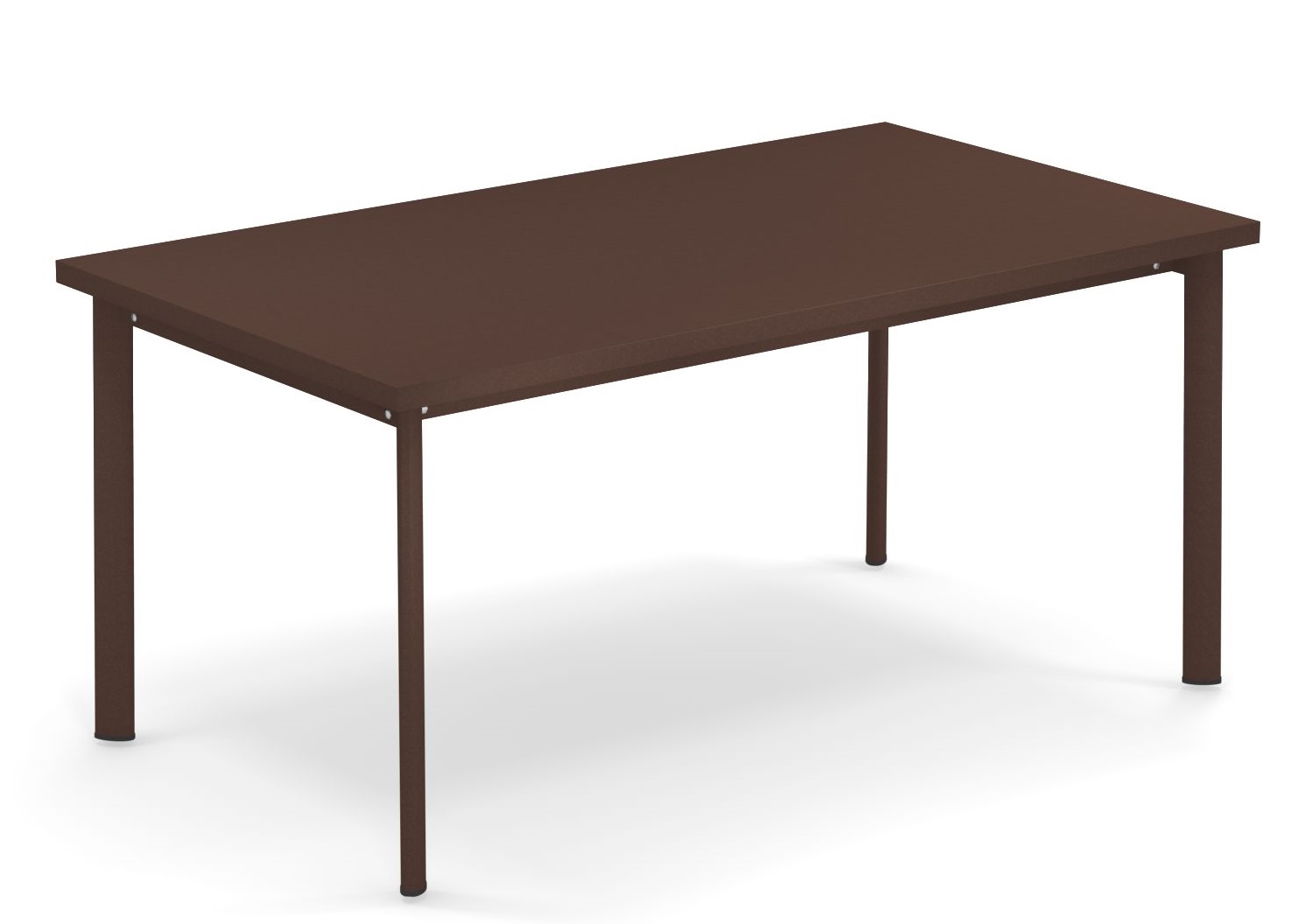 Brauner Star Tisch von Emu für den Außenbereich, rechteckig und modern designt.