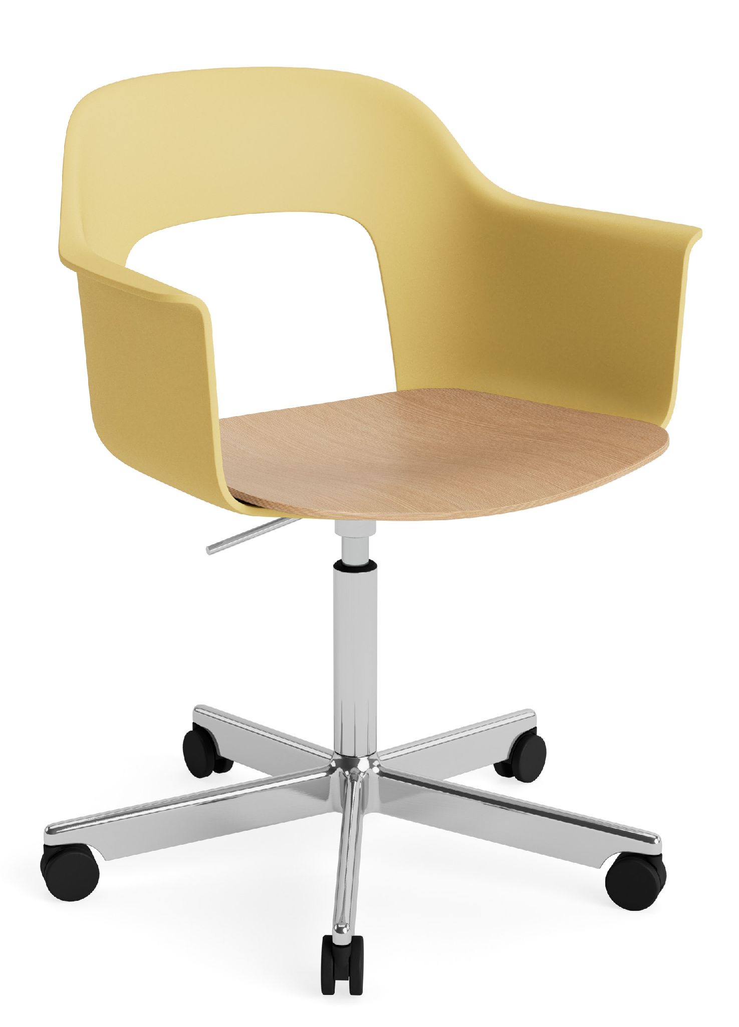 Layout Armchair 242 Fauteuil met 4-sterrenvoet, gasveer en draaifunctie Hay