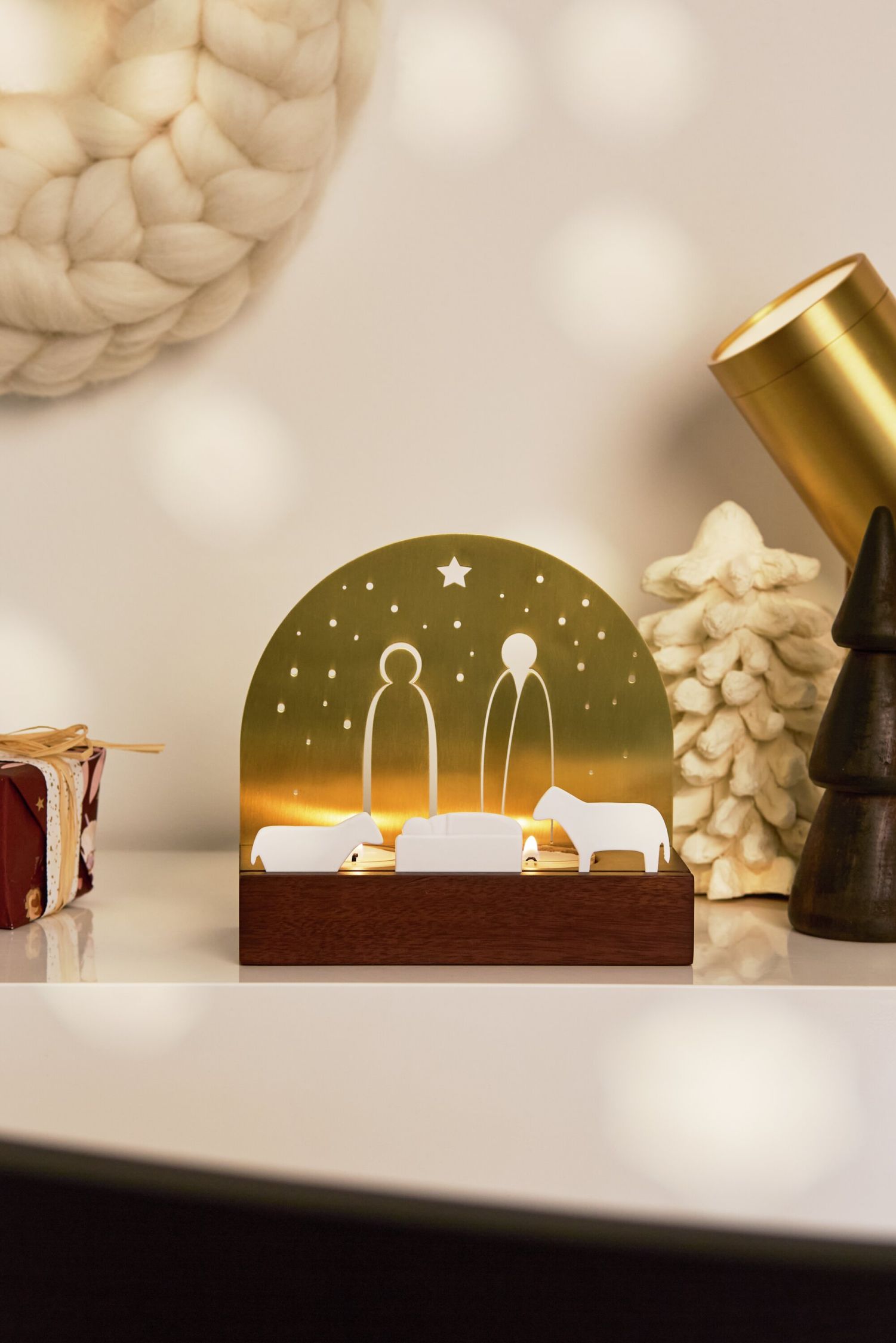 Licht object Kerststal Wielen