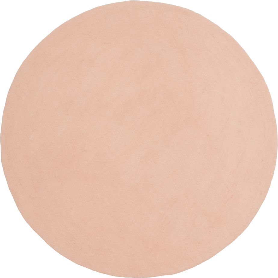 Runder, rosa Filzteppich von myfelt, Durchmesser 160 cm, ideal für Wohnzimmer und Schlafzimmer.