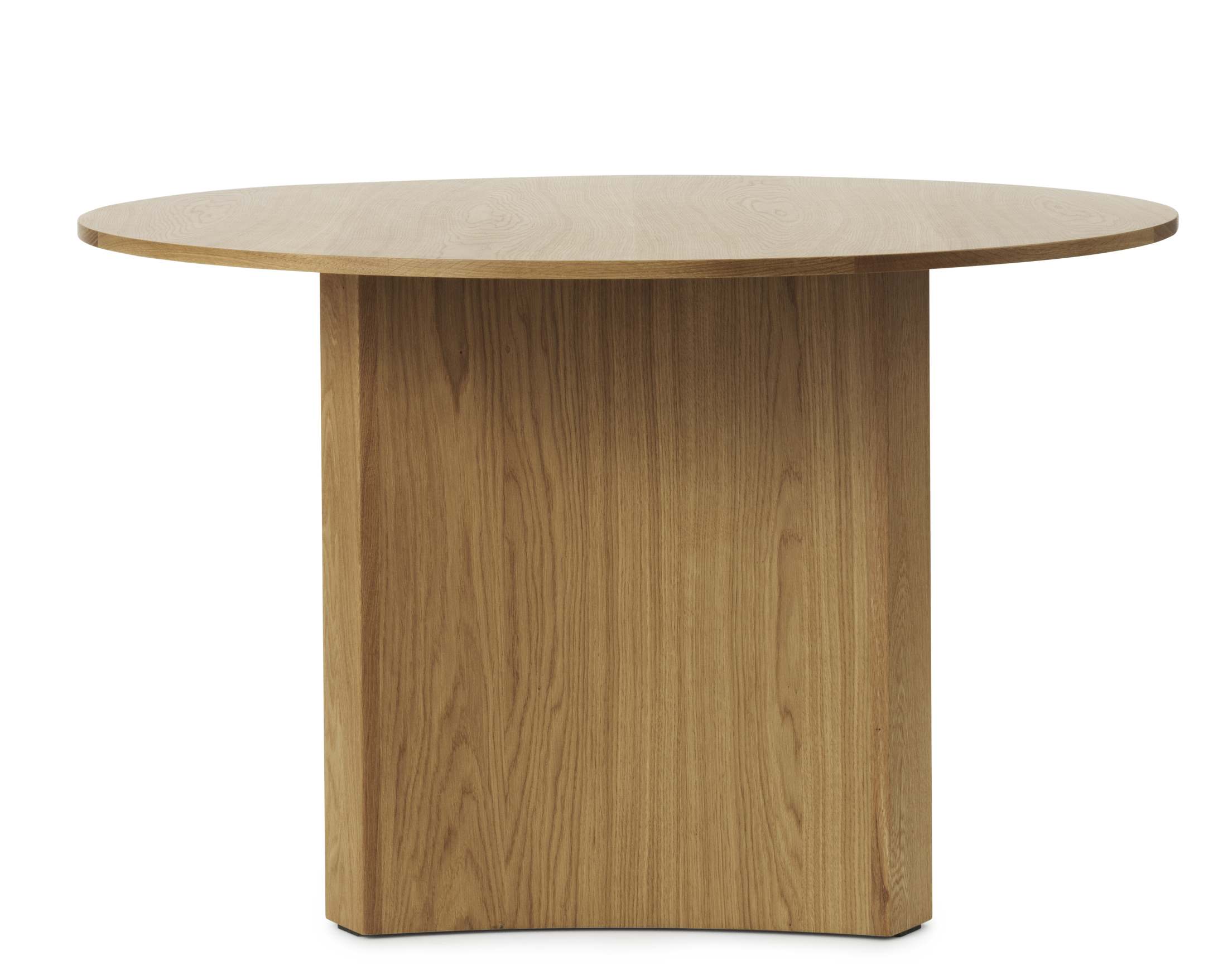 Bue Table Esstisch von Normann Copenhagen aus Eiche, runder Holztisch für Esszimmer und Küche.