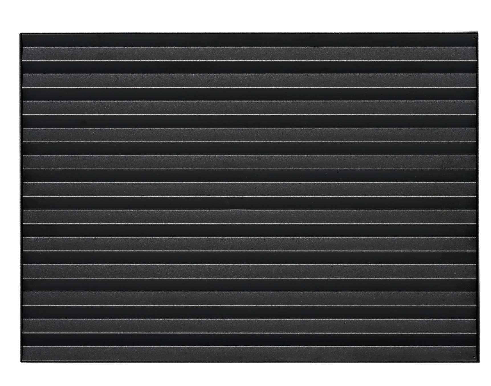 Schwarze Yoshi Schubablage von Schönbuch, 50 cm breit, mit horizontalen Lamellen für moderne Stauraumlösungen.