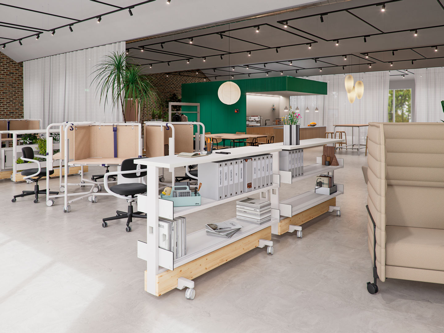 Scout Work Mobiele in hoogte verstelbare werktafel Vitra