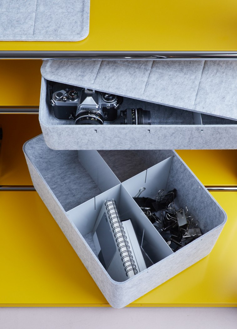 USM Haller Inos diepe box met dienblad