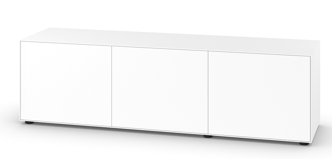 Weißes Nex Pur Box Board von Piure mit drei Türen für modernes Wohnen.