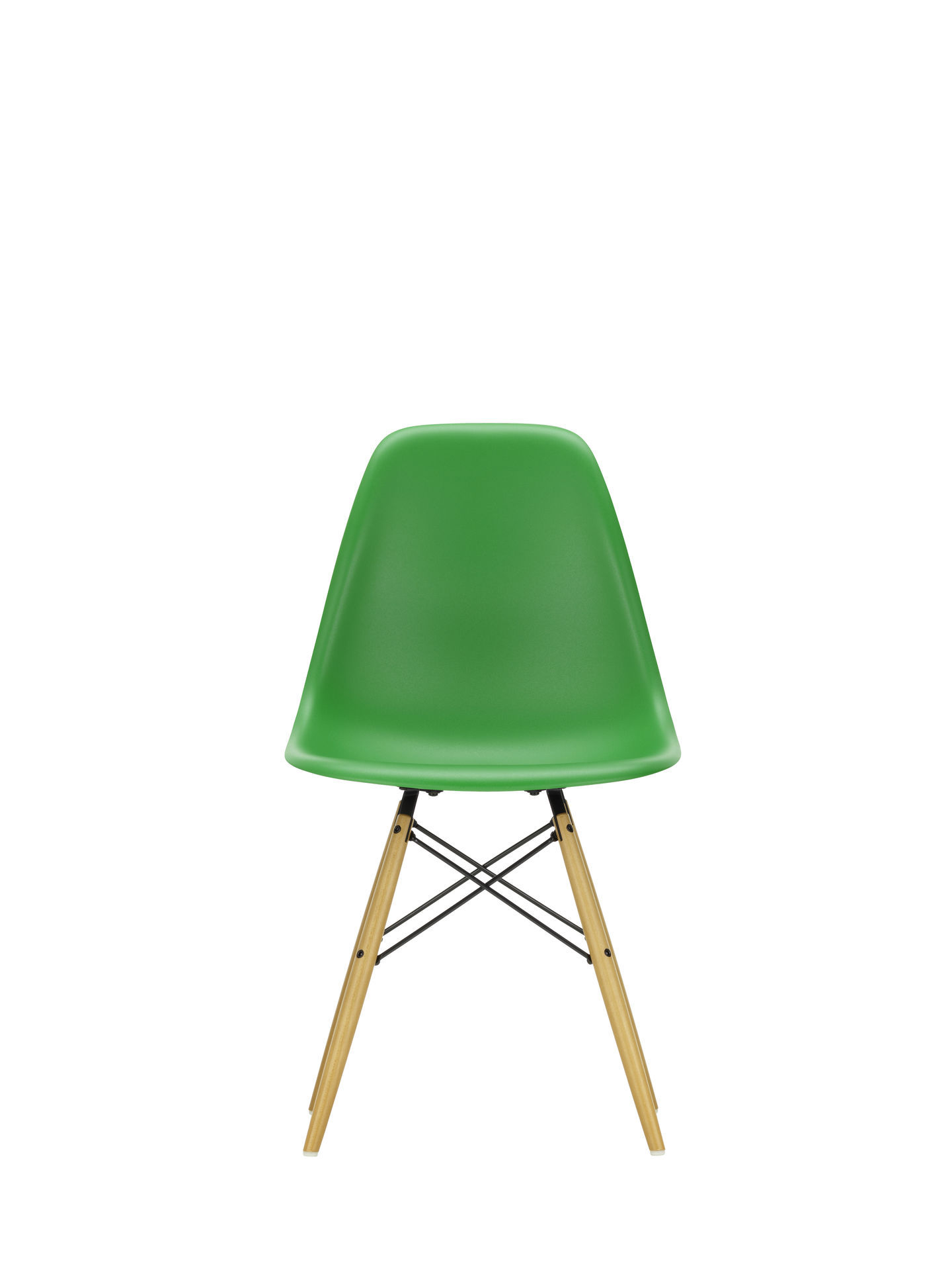 Eames Plastic Side Chair DSW stoel Vitra esdoorn zwart-groen