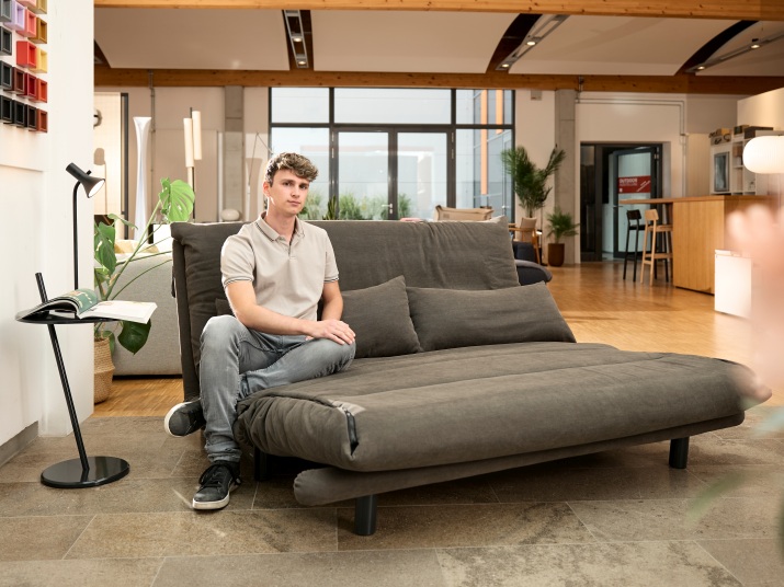 Multy First 3-zits slaapbank met wigkussens van ligne roset