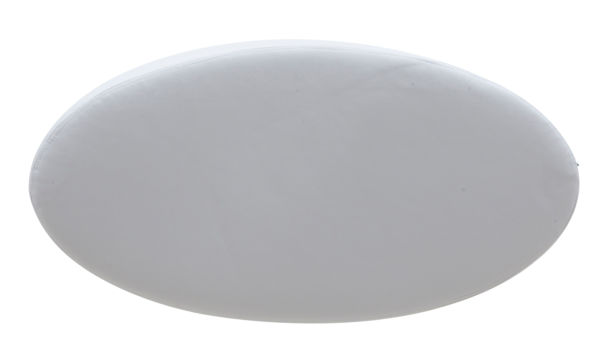 Weißer, runder Bon Bon Hocker von Softline, ideal als Sitzhocker oder Fußhocker.