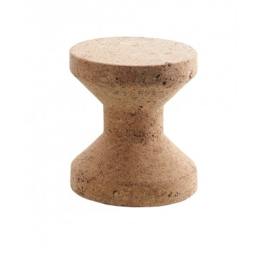 Nahaufnahme des Vitra Cork Family Modell A Tisches, gefertigt aus natürlichem Kork.