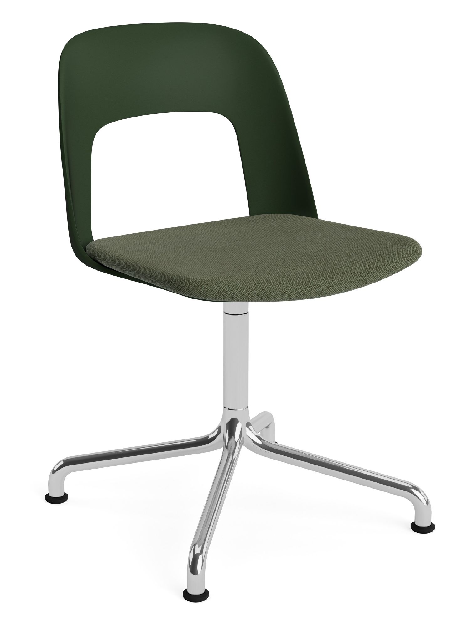 Layout Side Chair 153 draaistoel met vier poten van Hay