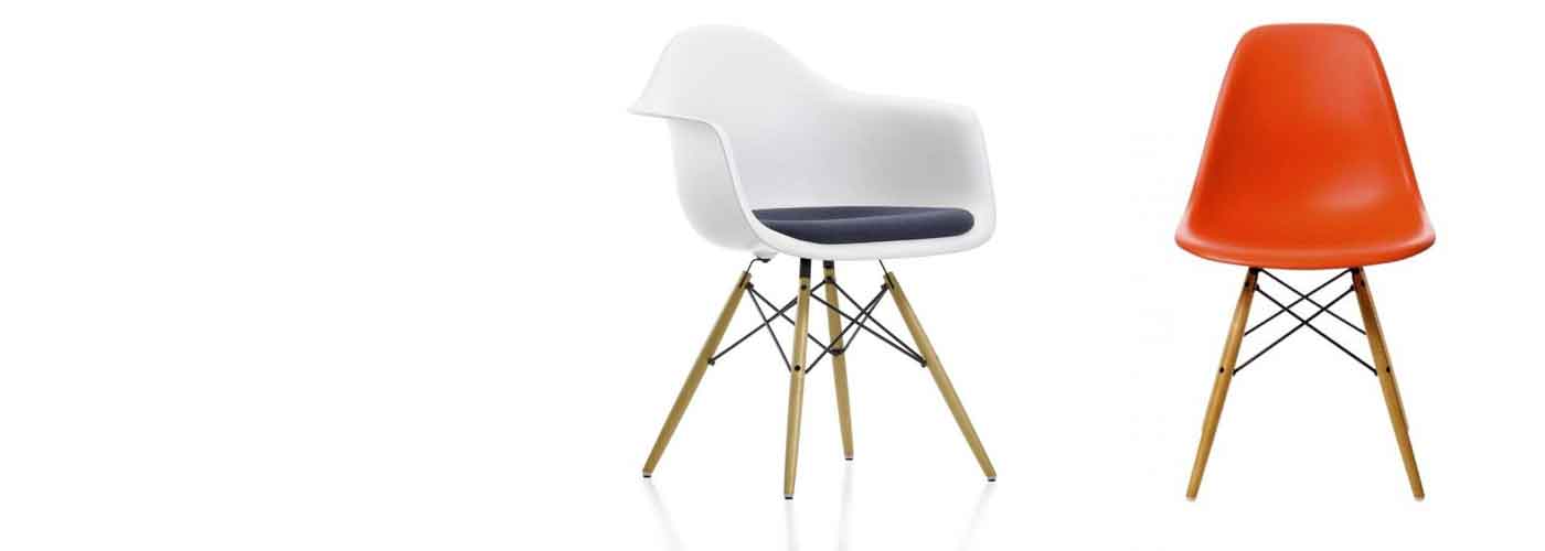Eames-stoel van kunststof / glasvezel