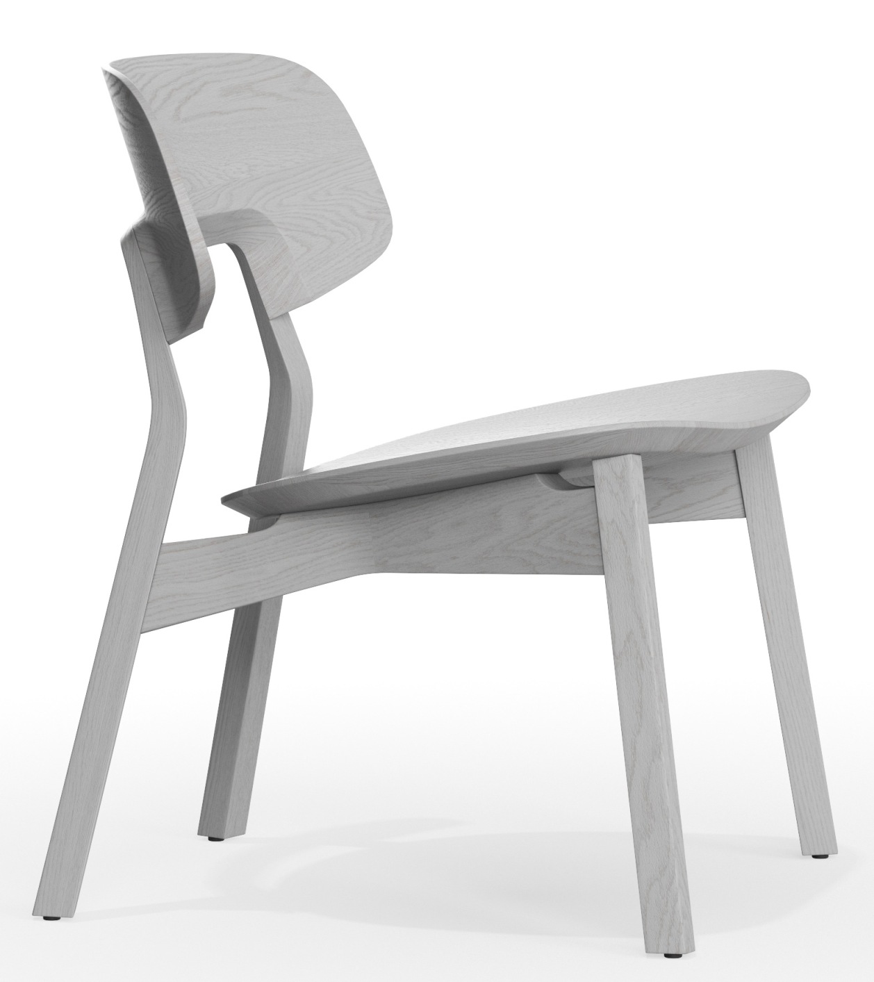 Nonoto Lounge Chair Cocktailsessel Zeitraum, helles Holz, modernes Design, bequemer Sessel für Wohnzimmer und Lounge-Bereiche.