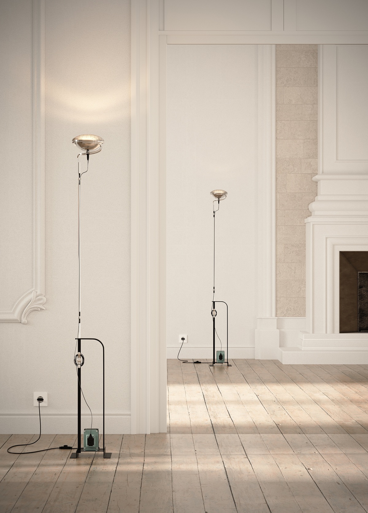 Toio staande lamp van Flos voor indirect licht - Diverse kleuren
