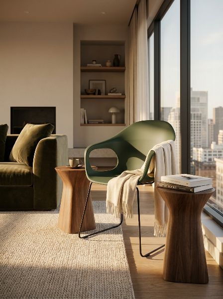 Elephantino fauteuil met sledepoten van KRISTALIA