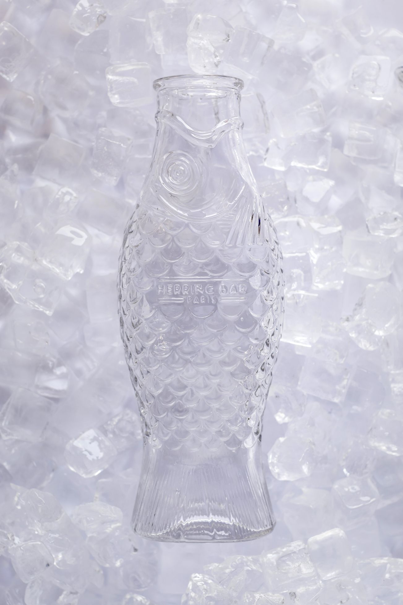 Fles in de vorm van een vis, Transparent, van Serax