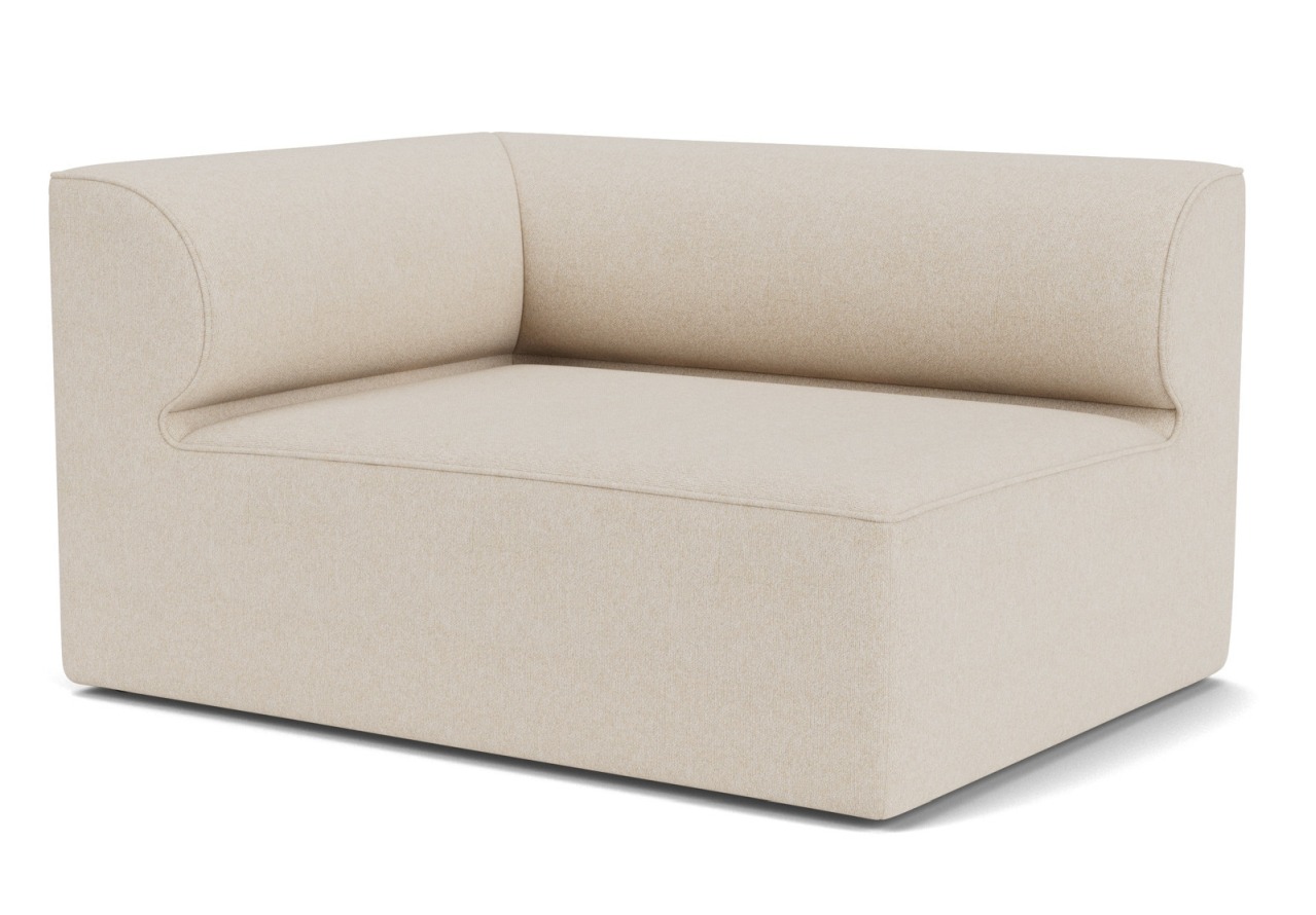 Eave Modular Sofa Ecke in Beige von Audo Copenhagen, modernes Ecksofa für Wohnzimmer.