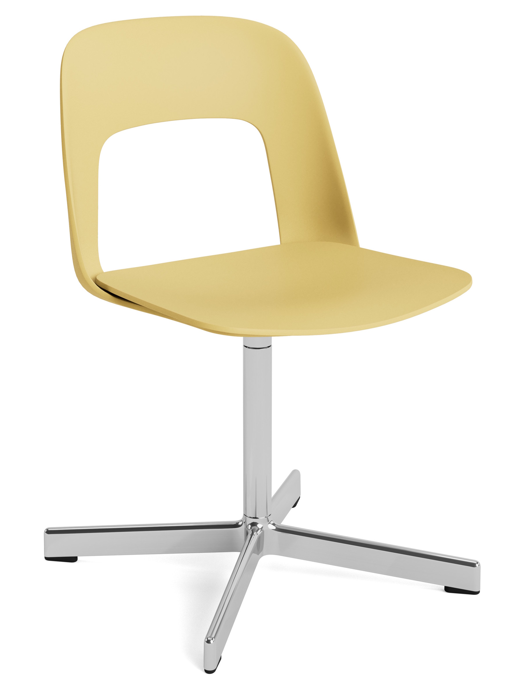 Layout Side Chair 131 stoel met vierpotig draaivoet van Hay