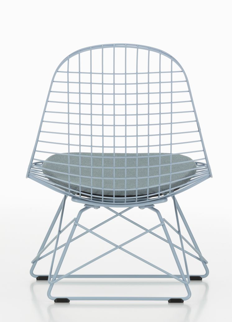 Soft Seats Sitzkissen für Vitra Drahtstuhl, Indoor/Outdoor, Typ A Cosy 2 Pebble grey, bequemes Stuhlkissen.