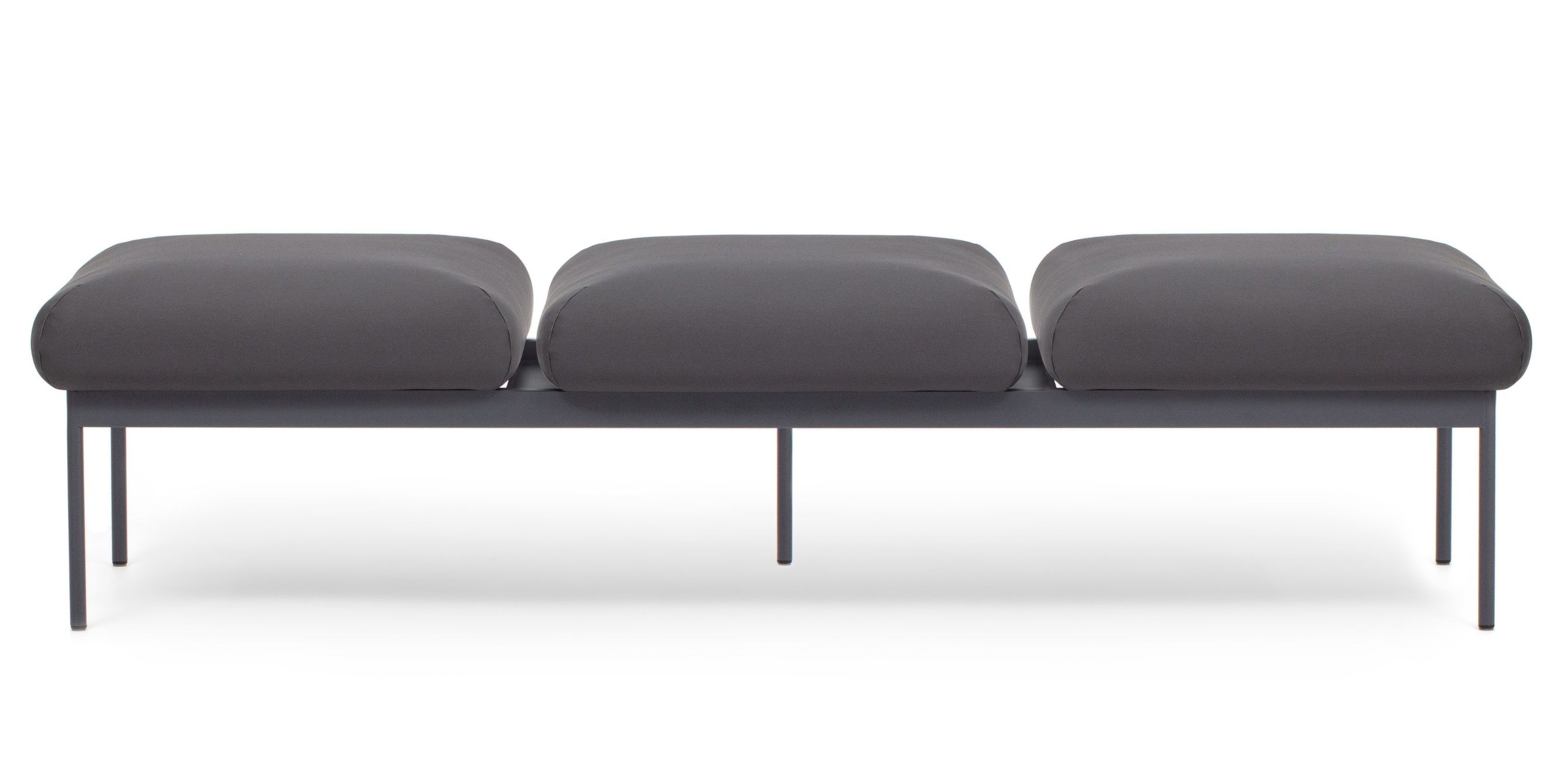 fora_care Bank Bejot FC S 300 in Grau, moderne Sitzbank für Wartebereiche und Lounges.