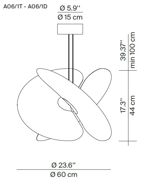 A06 1 Levante hanglamp Luceplan