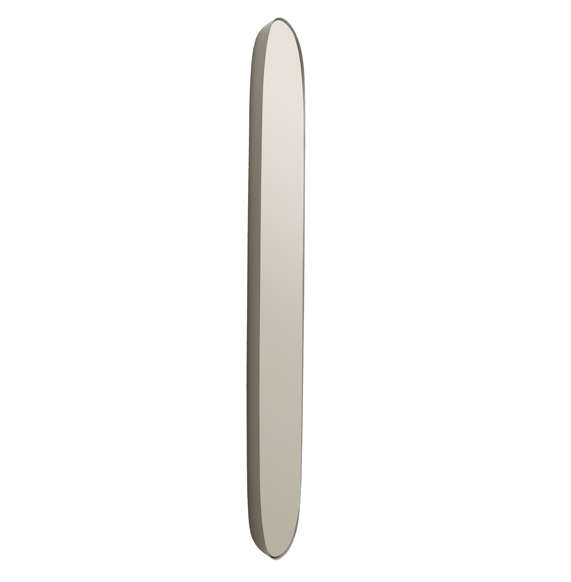 Großer, klarer Muuto Spiegel mit Rahmen, modernes Design für Badezimmer und Wohnraum.