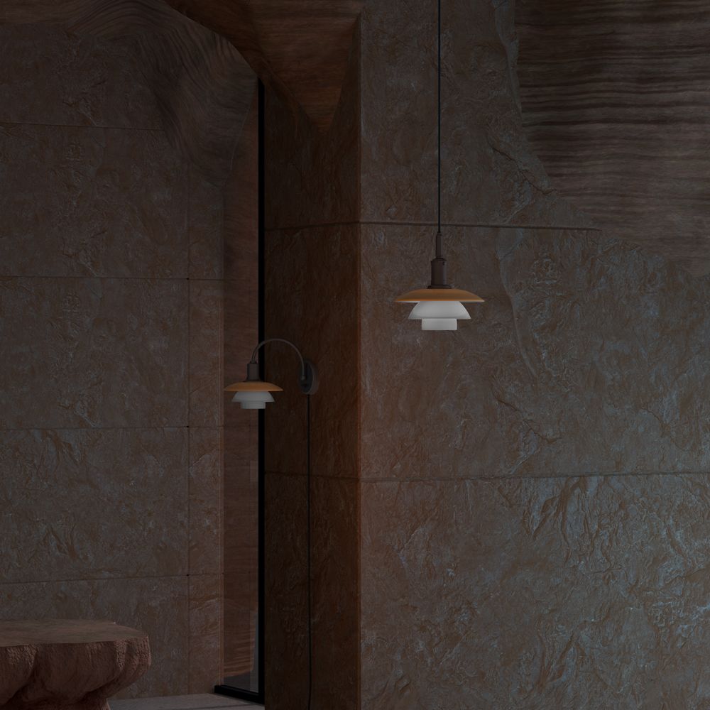 PH 3/3 Hanglamp Centenary Edition Amber/Opal White Louis Poulsen