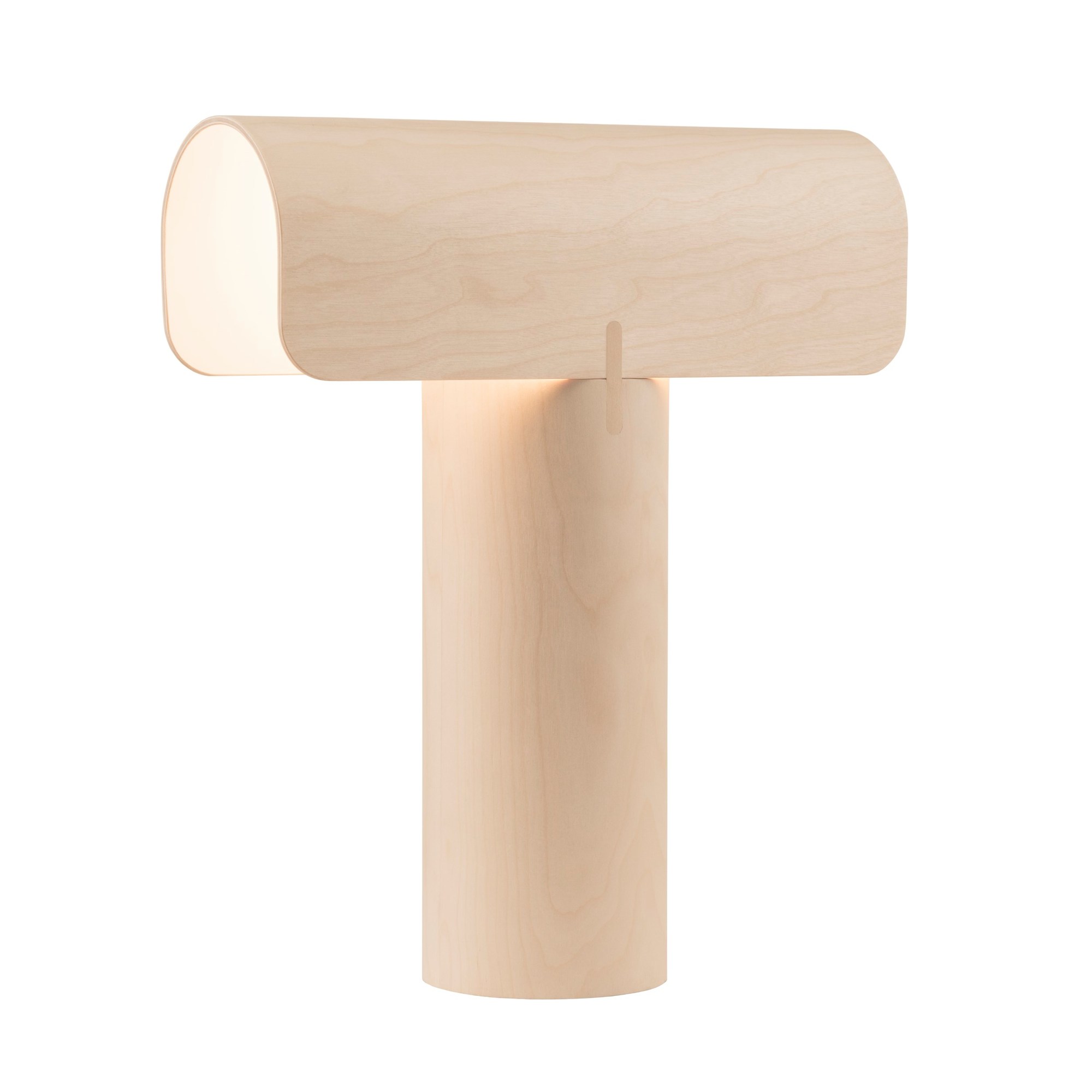 Teelo 8020 Tischleuchte von Secto Design aus Birke, modernes Design für Nachttisch oder Schreibtisch.