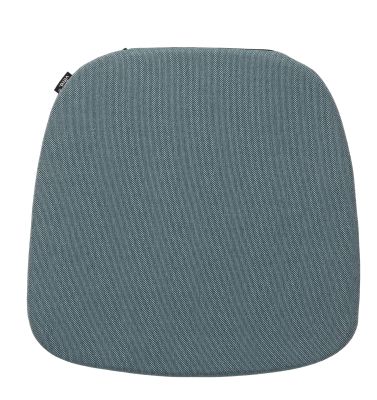 Blaues Vitra Sitzkissen für drinnen und draußen, bequemes Polster für Stühle und Bänke.