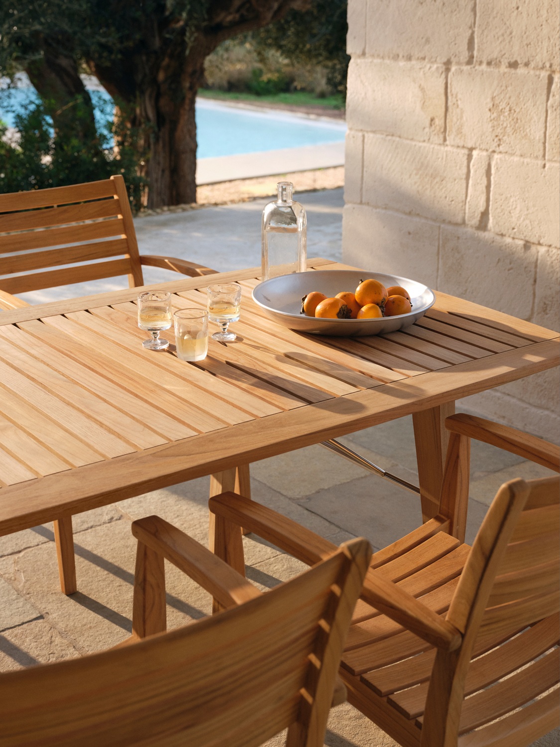 Ballare-tafel voor 4 personen, voor buiten, Skagerak by Fritz Hansen