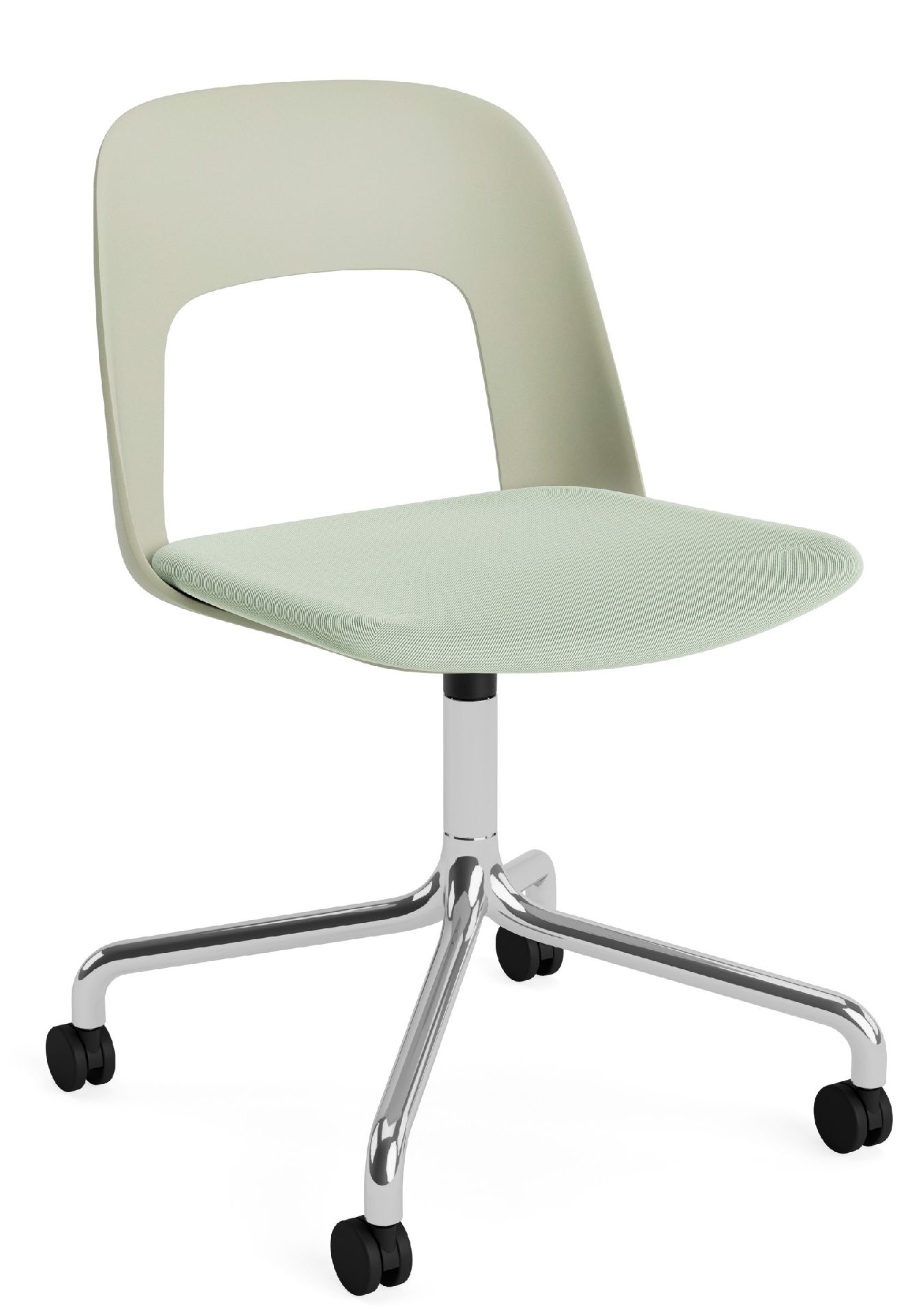 Layout Side Chair 163 draaistoel met vier poten van Hay
