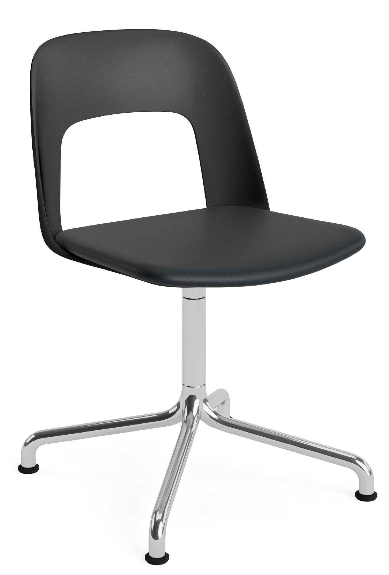 Layout Side Chair 153 draaistoel met vier poten van Hay