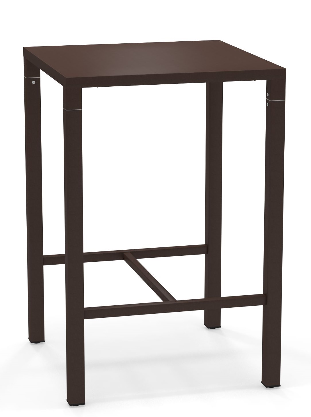 Nova Hochtisch Outdoor Emu, brauner Stehtisch für den Außenbereich, ideal für Garten, Terrasse und Balkon.
