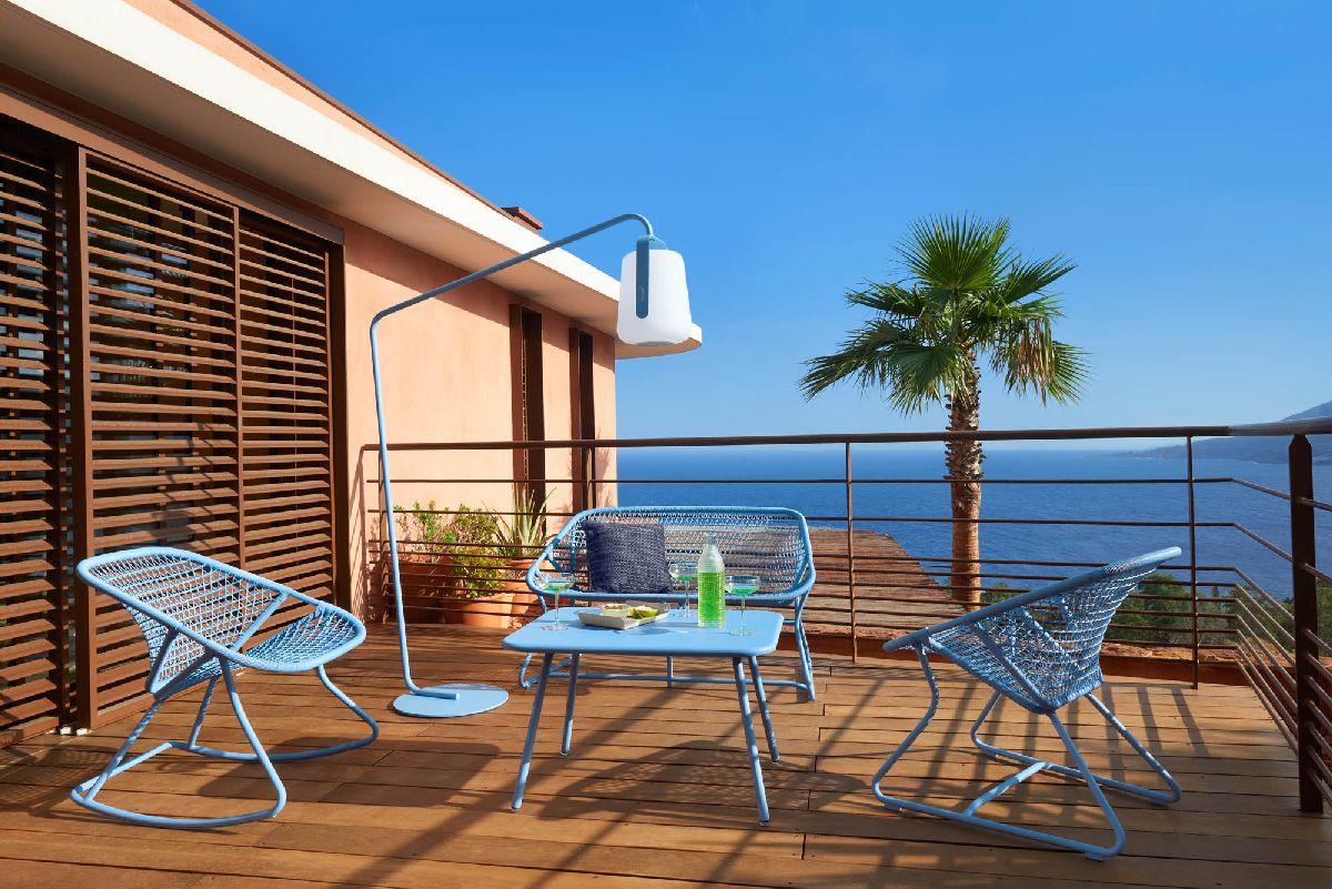 Balad 2 tafellamp H 38 cm Fermob antraciet
