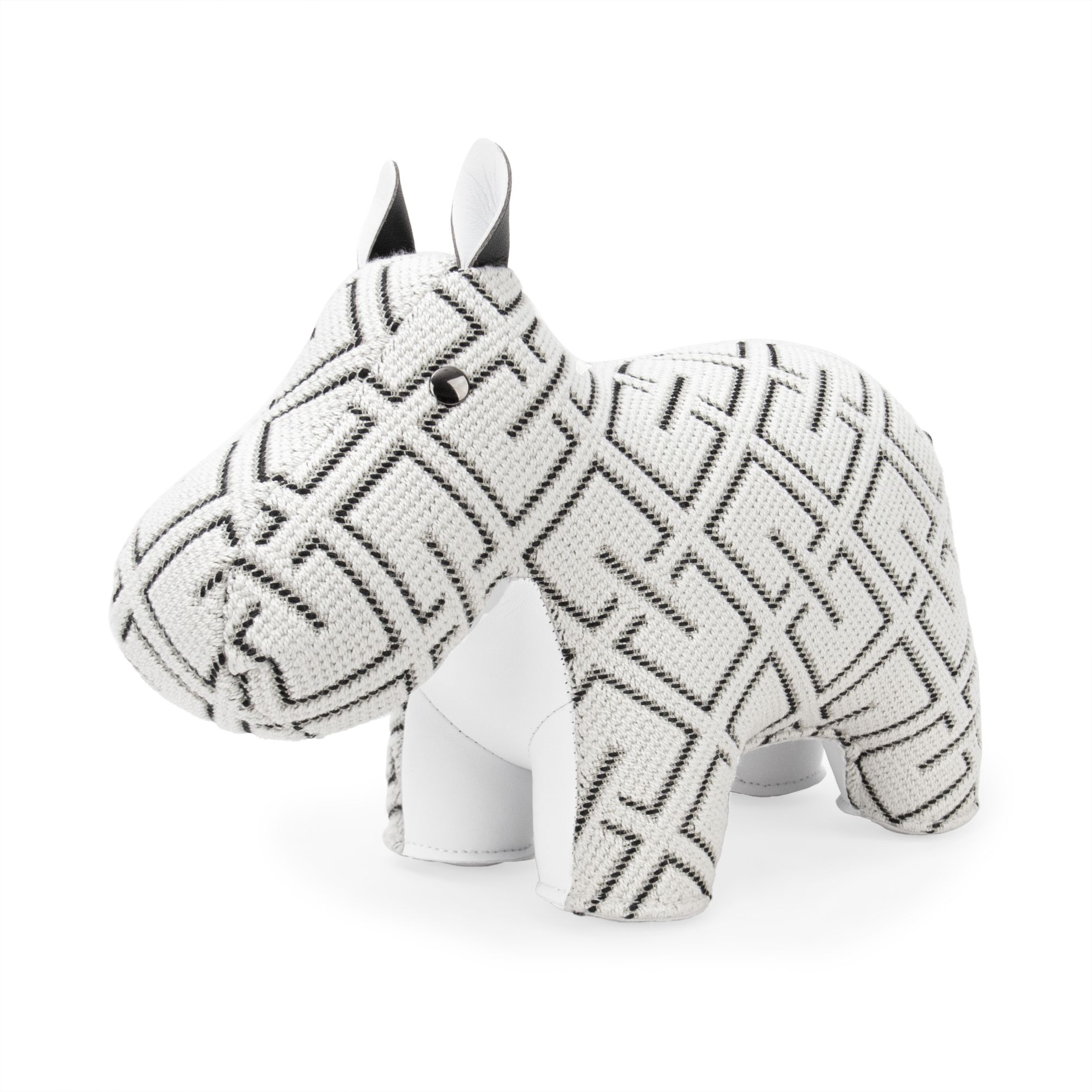 Boekensteun Hippo Grid wit Züny x Kvadrat