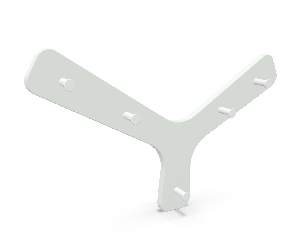 Branch wandkapstok wit Cascando