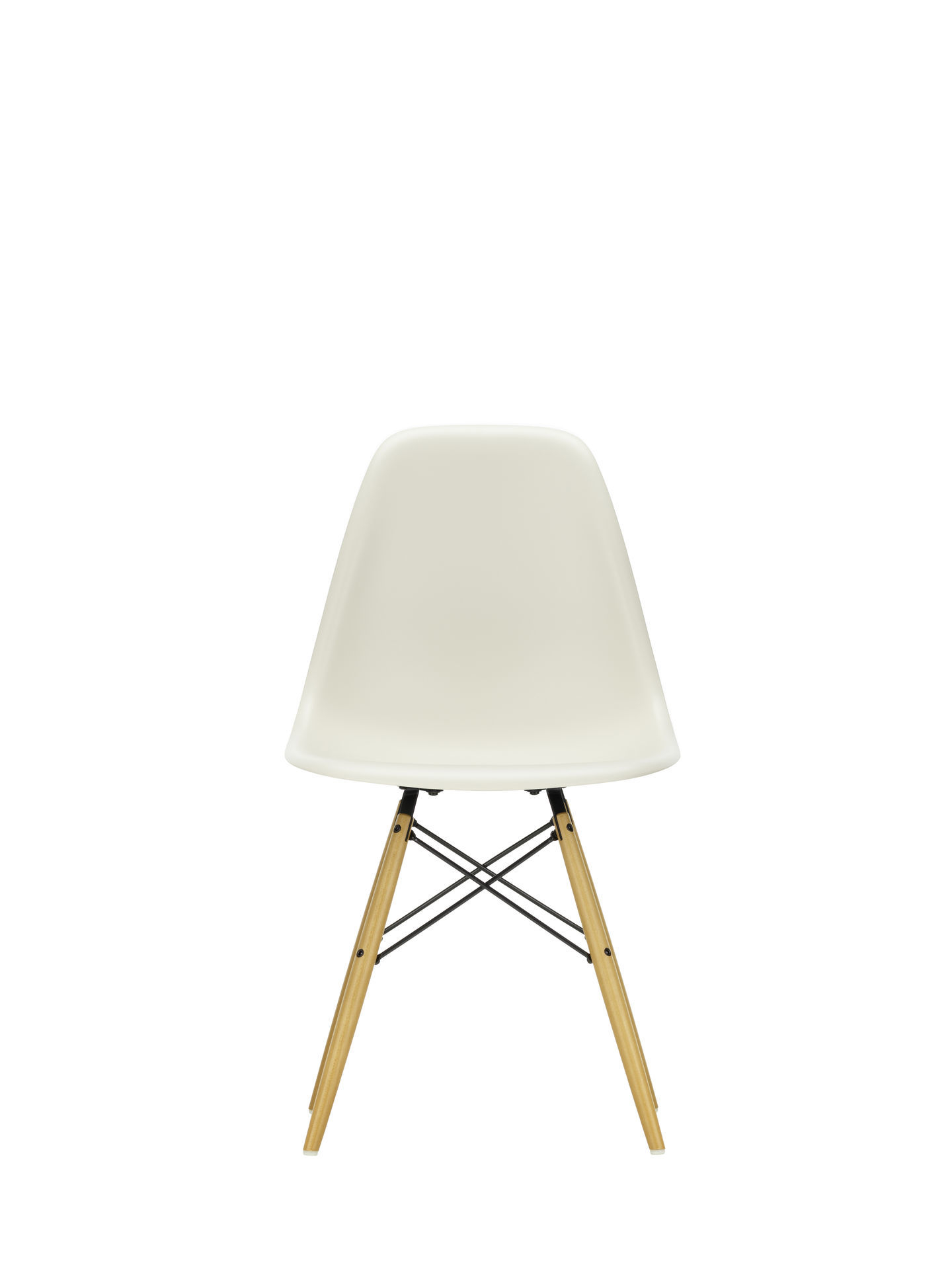 Eames Plastic Side Chair DSW stoel Vitra esdoorn zwart-groen