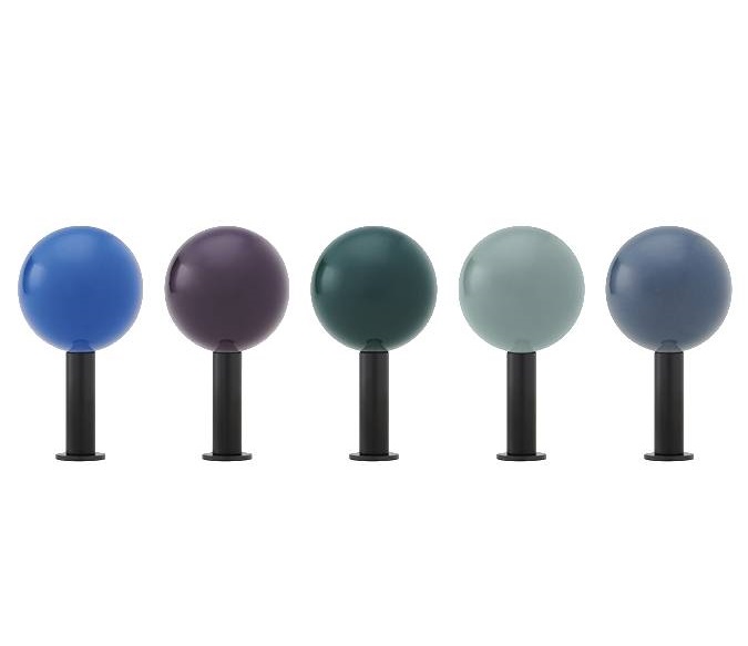 Dots Wandhaken 5er Set in verschiedenen Farben, moderne Garderobenhaken für Flur und Wohnraum.