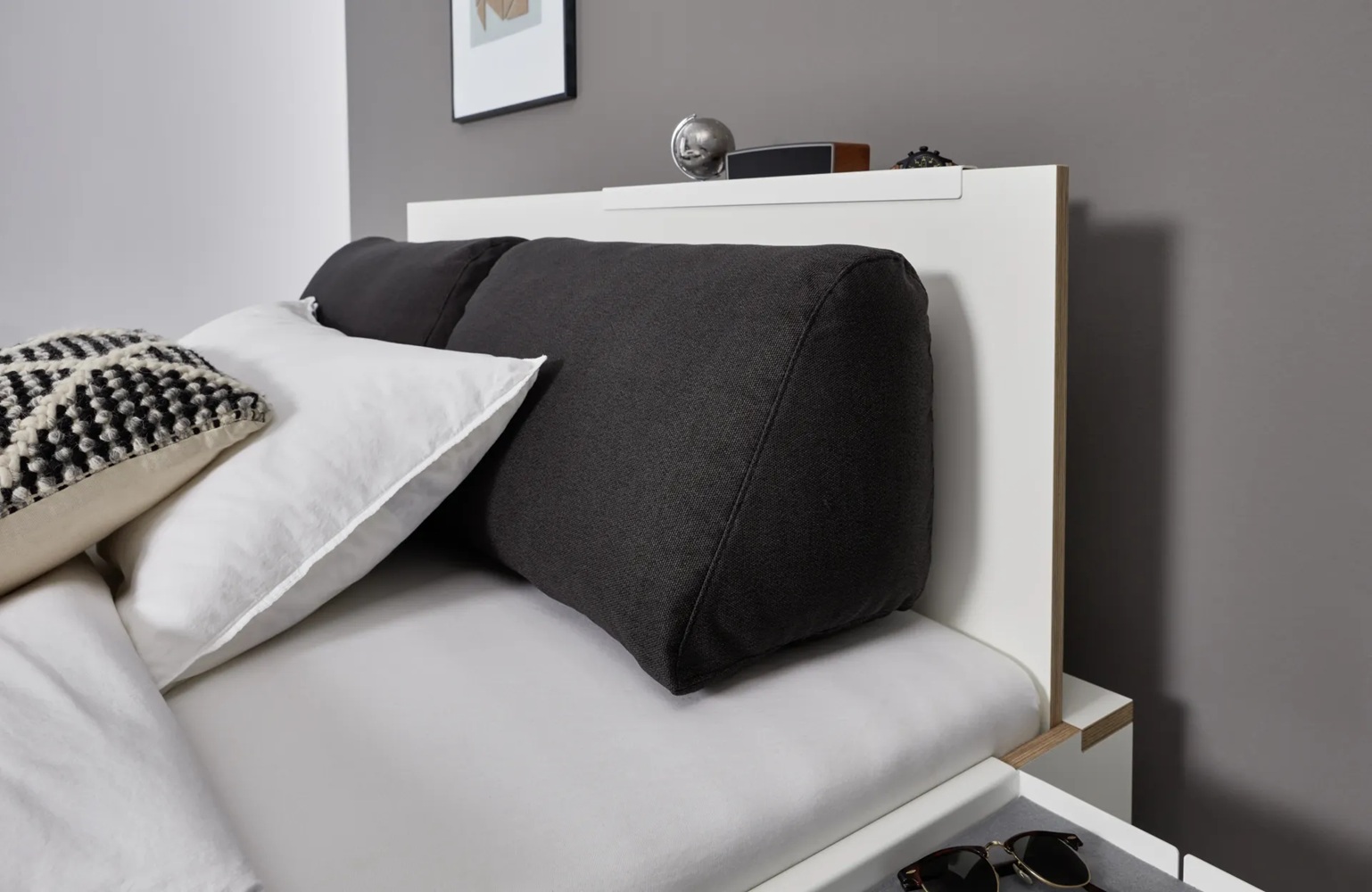 Afgerond rugkussen voor stapelbare ligstoel Müller Small Living