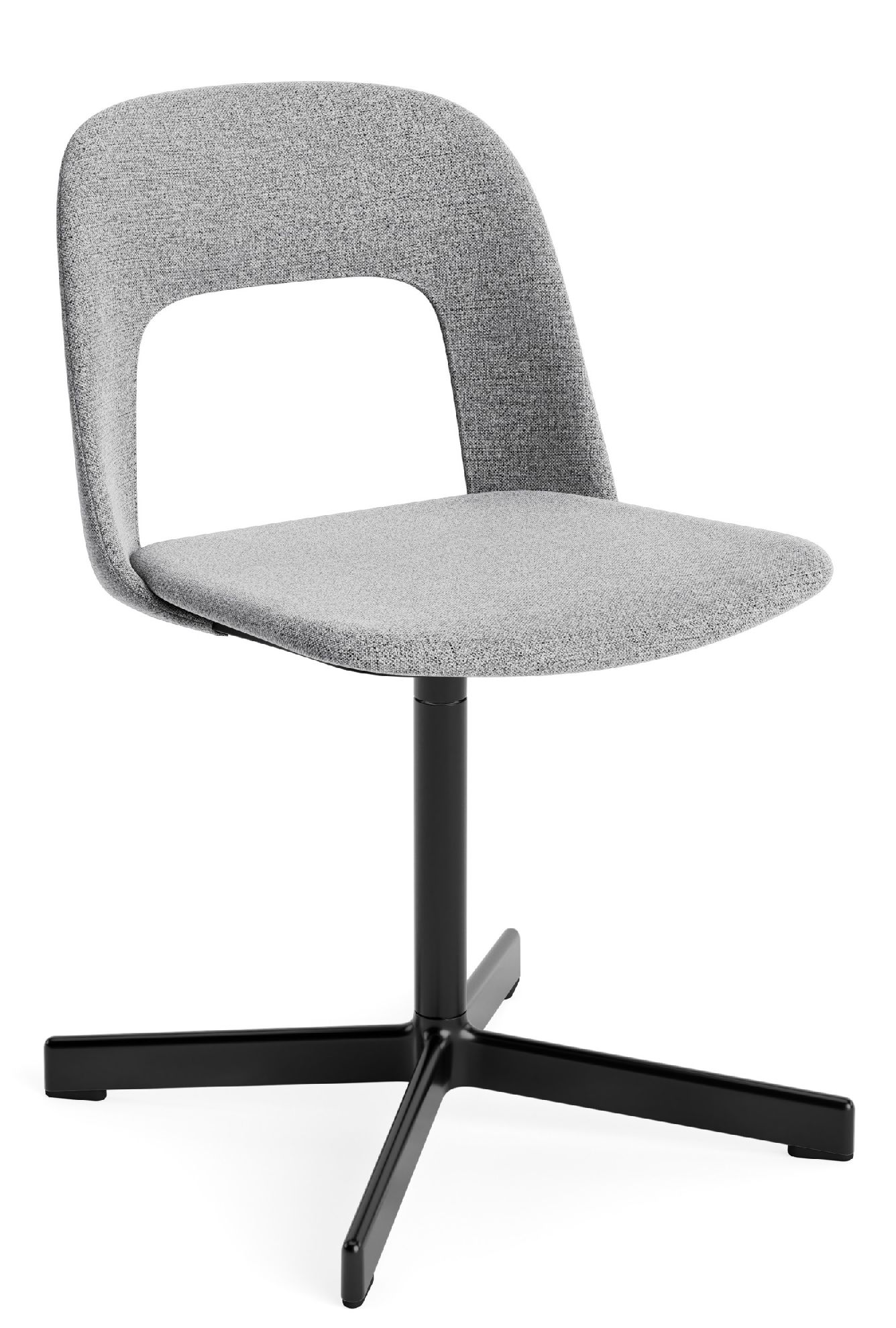 Layout Side Chair 134 stoel met vierpotig draaivoet van Hay