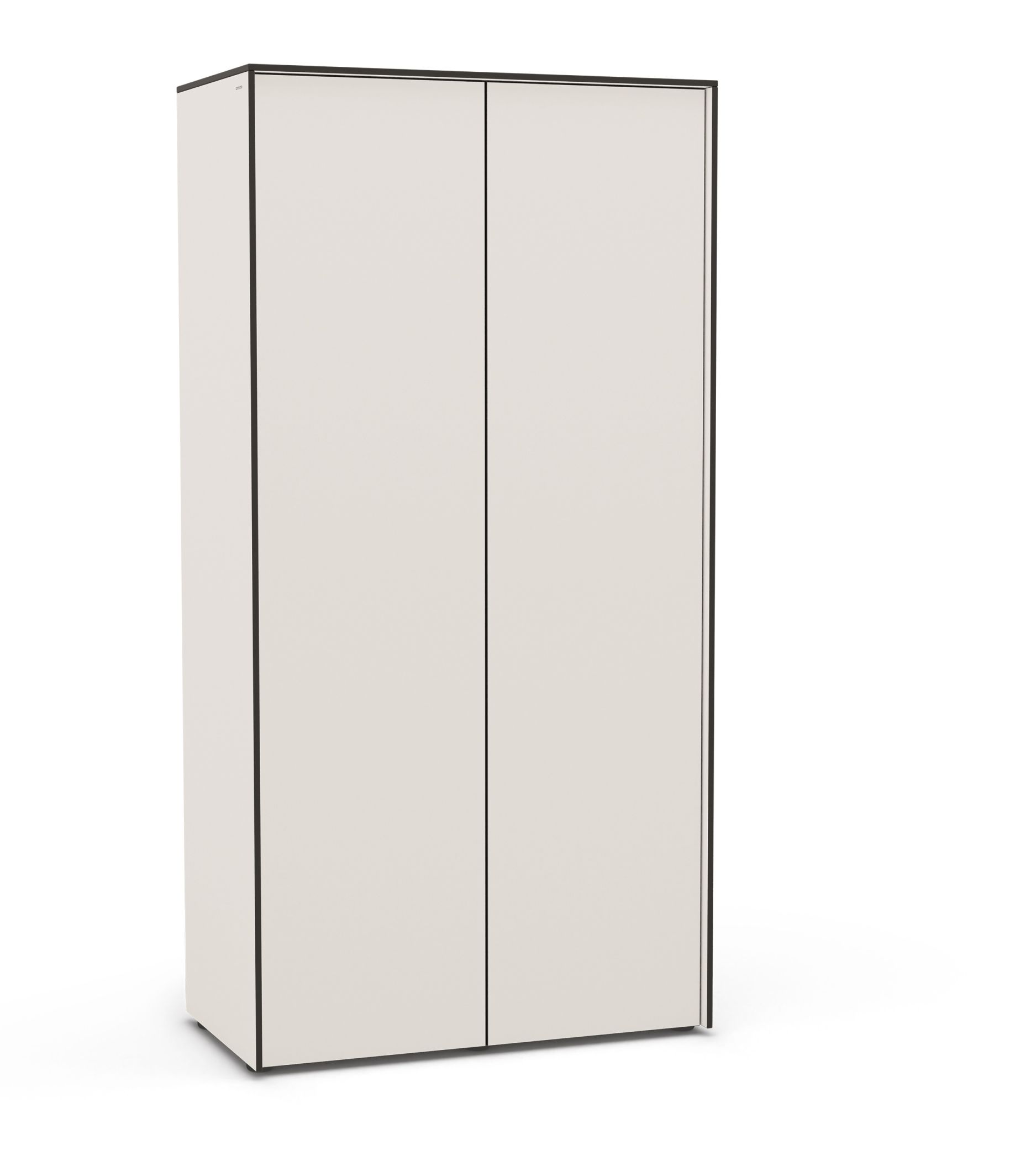 Ordo Gartenschrank von Conmoto in Taupe: Moderner Outdoor-Schrank mit zwei Türen für Garten und Terrasse.
