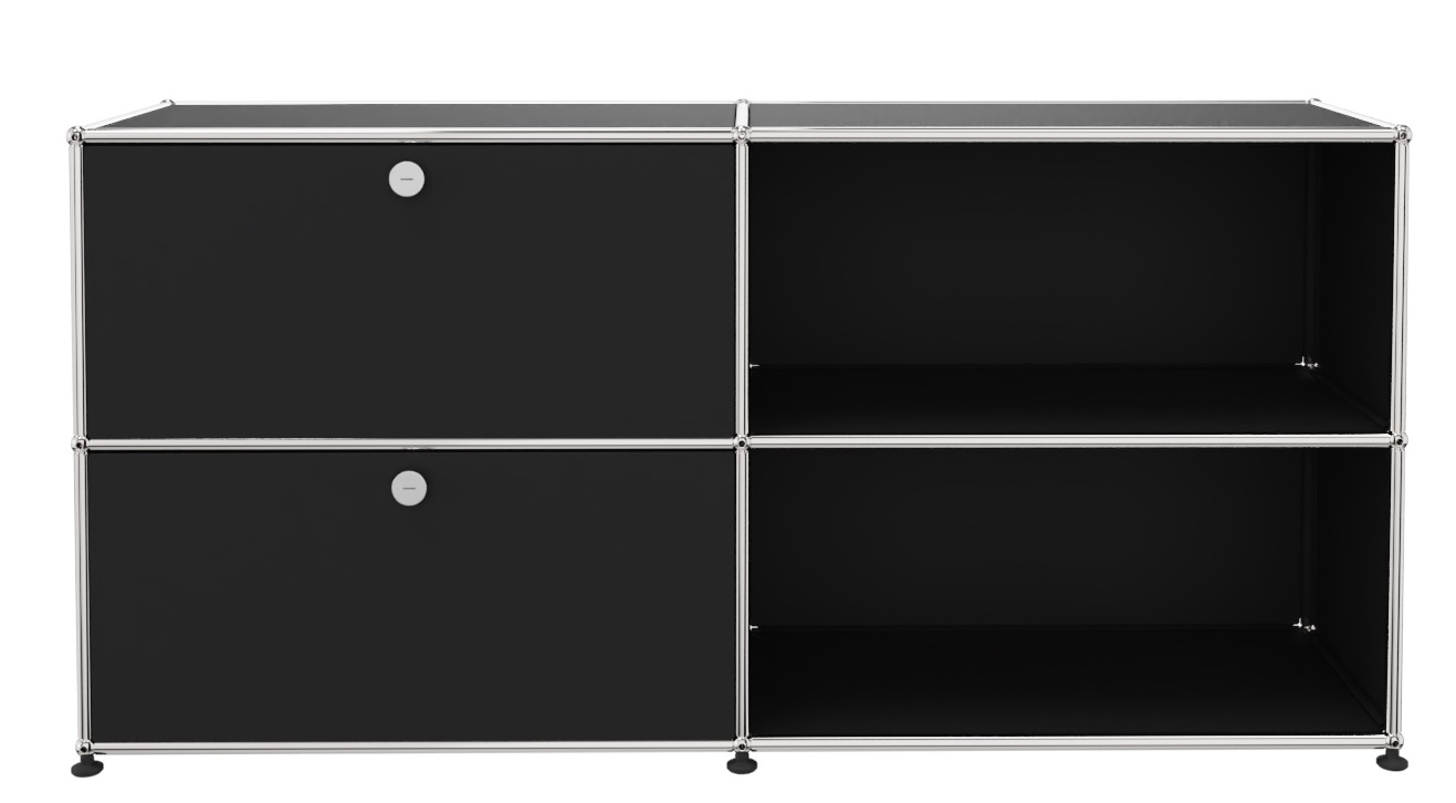 USM Haller dressoir met 2 open vakken / 2 kleppen links