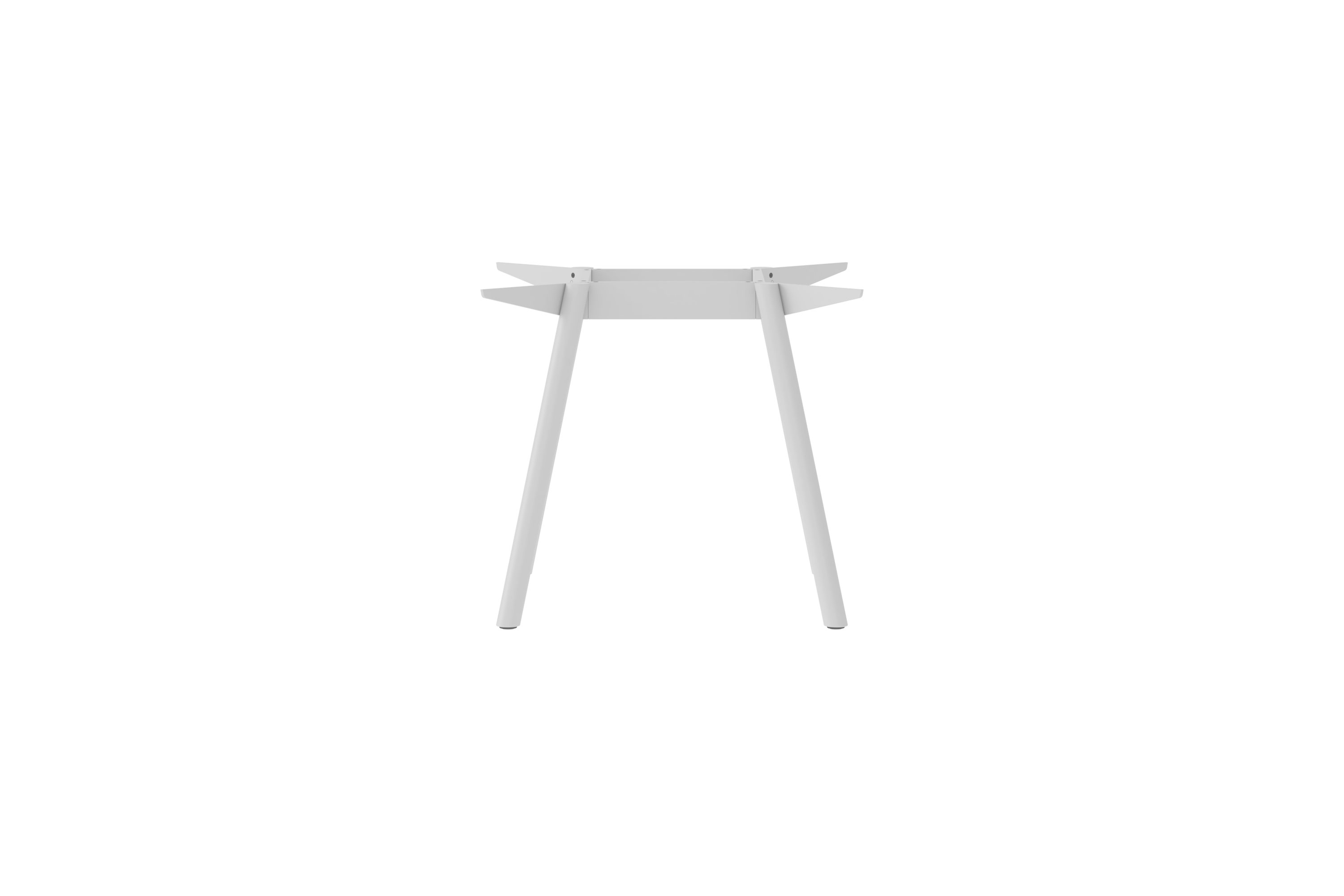 Weißes Masa Tischgestell von New Tendency aus Stahl, minimalistisches Design für Esstische und Schreibtische.