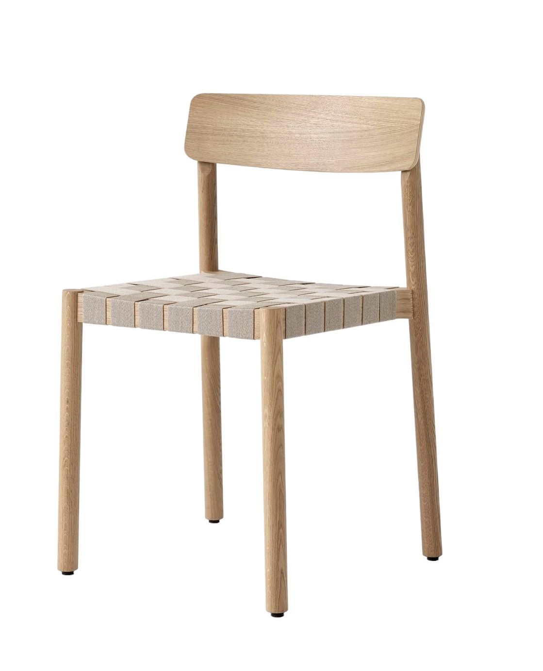 AndTradition Betty TK1 Stuhl: Holzstuhl mit gewebter Sitzfläche, skandinavisches Design für Esszimmer und Wohnbereich.