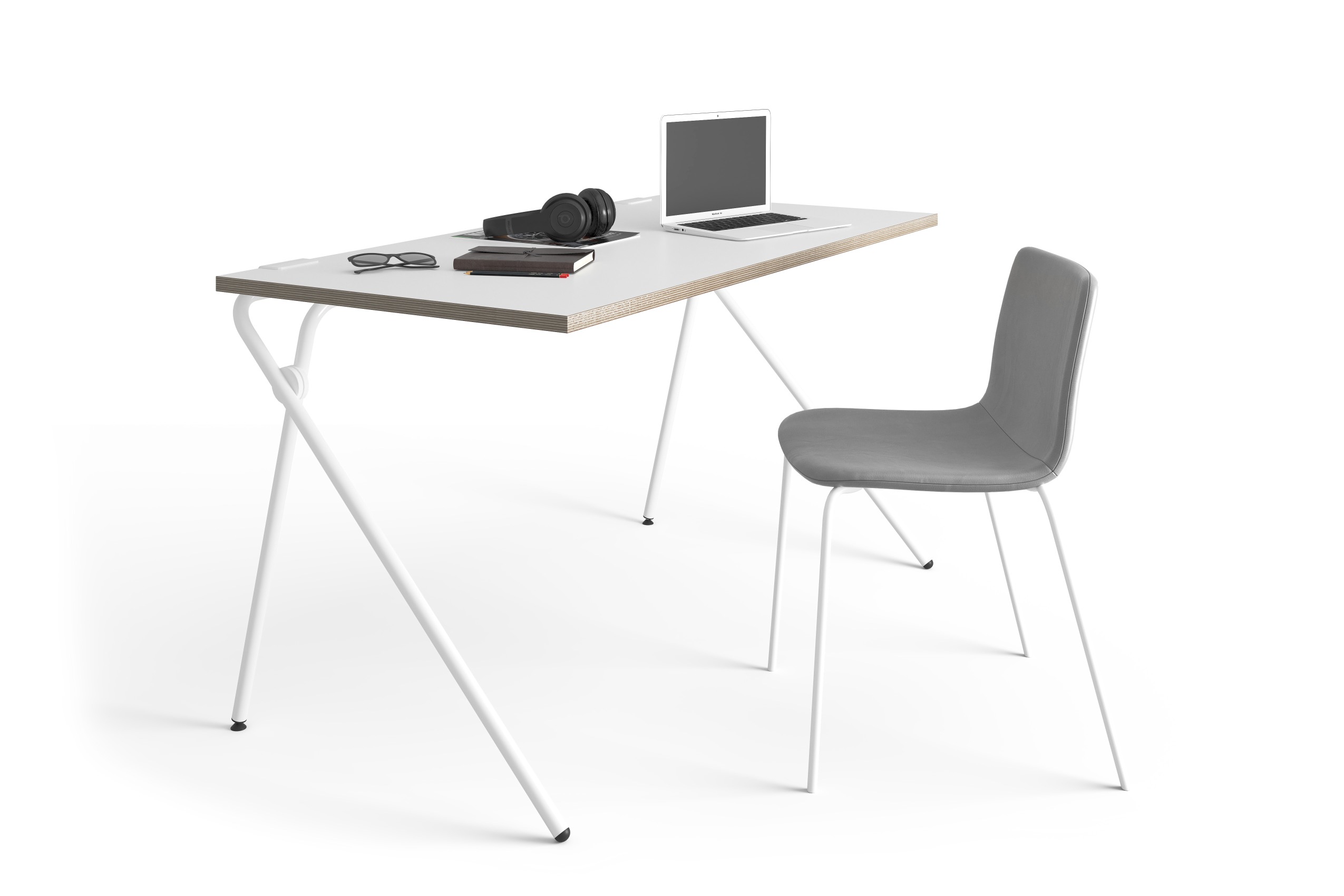 Plato opklapbaar secretaire / bureau van Müller Möbelwerkstätten