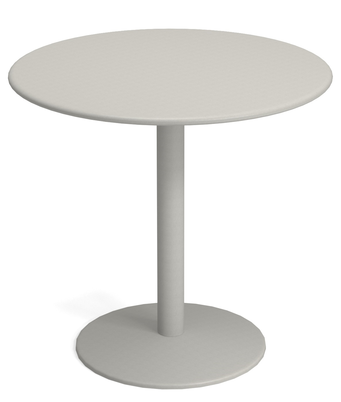 Thor Round Table von Emu, runder Esstisch für den Garten oder die Terrasse, grau.